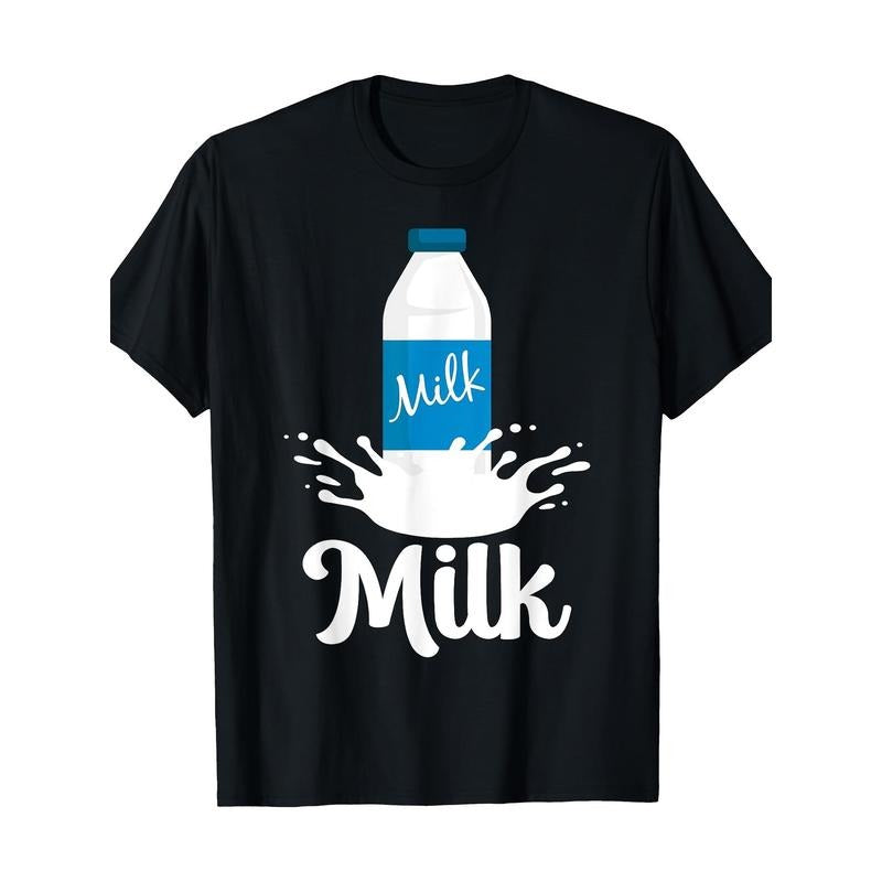 Milk Funny Milk enthusiasts design clothing T-shirt 100% cotton T-shirt Made in USA Hoodie, Sweatshirt | WearSparks.com