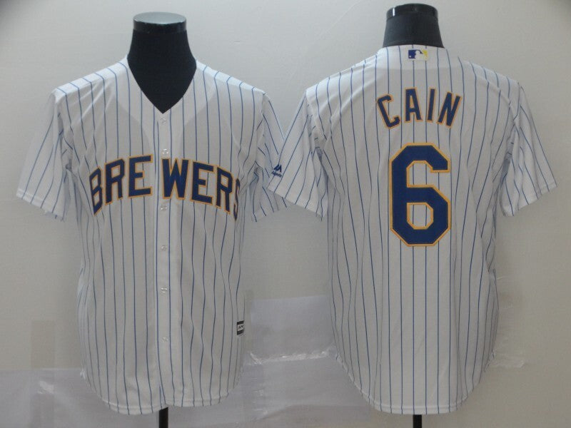 Milwaukee Brewers #6 Lorenzo Cain Style 1
