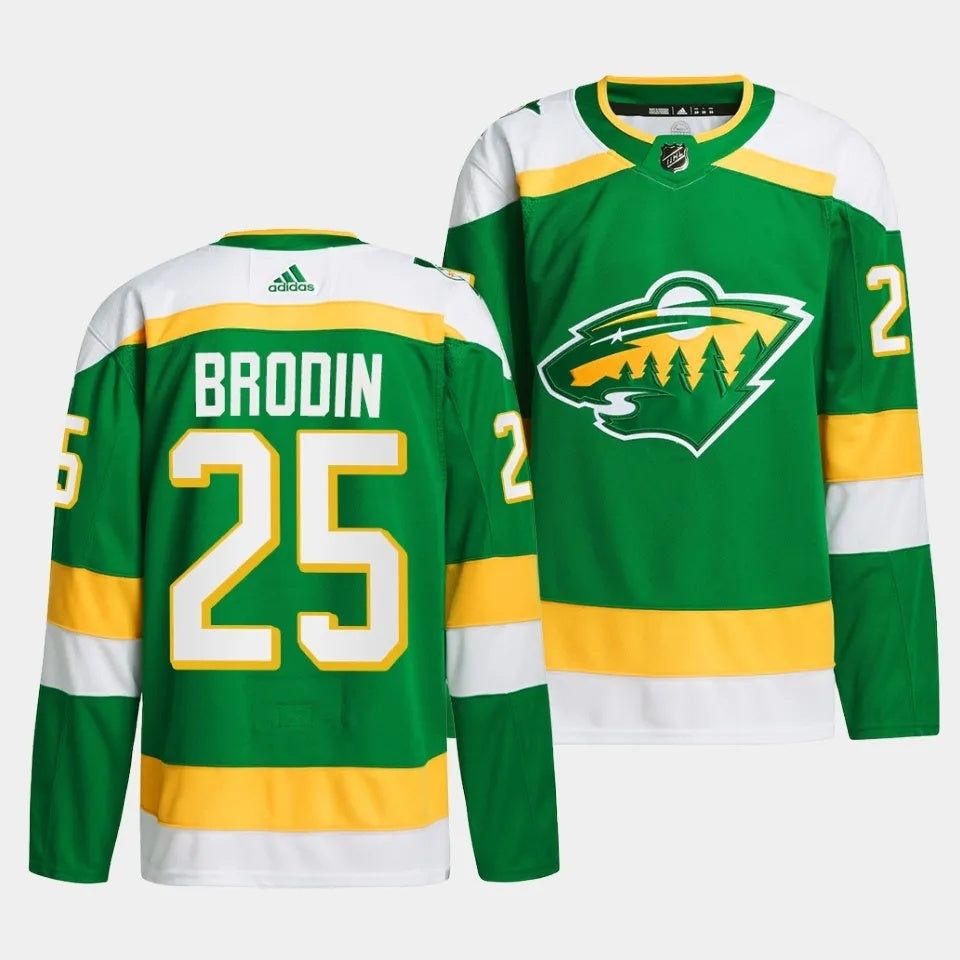 Minnesota Wild #25 Jonas Brodin 2023-24 The 78s Alternate Green Jersey
