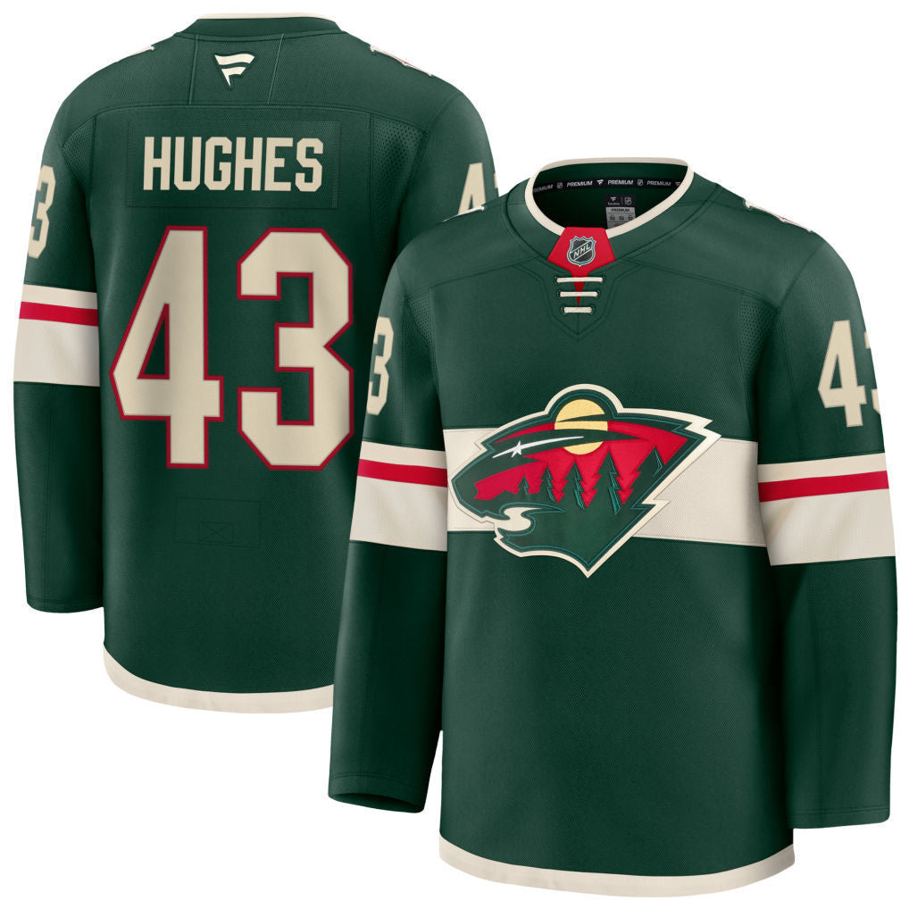 Minnesota Wild #43 Quinn Hughes Style 3