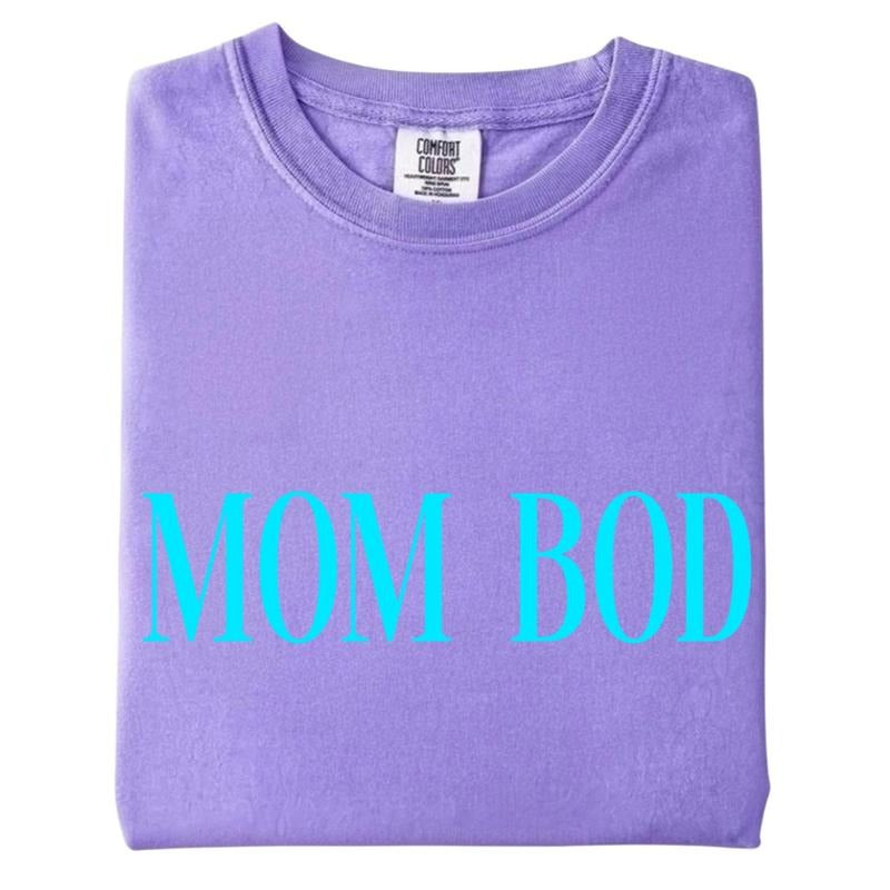 Mom Bod Comfort Colors Tee, Mom Bod T-Shirt