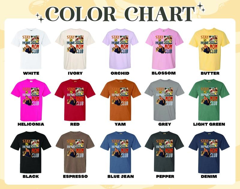 Mom Club Comfort Color Shirt, Stay at Home Moms Club Shirt, Mom Club Sweats, Gift for Mom, Mothers Day Shirt, Mothersday Tshirt, Stay at Home Mom