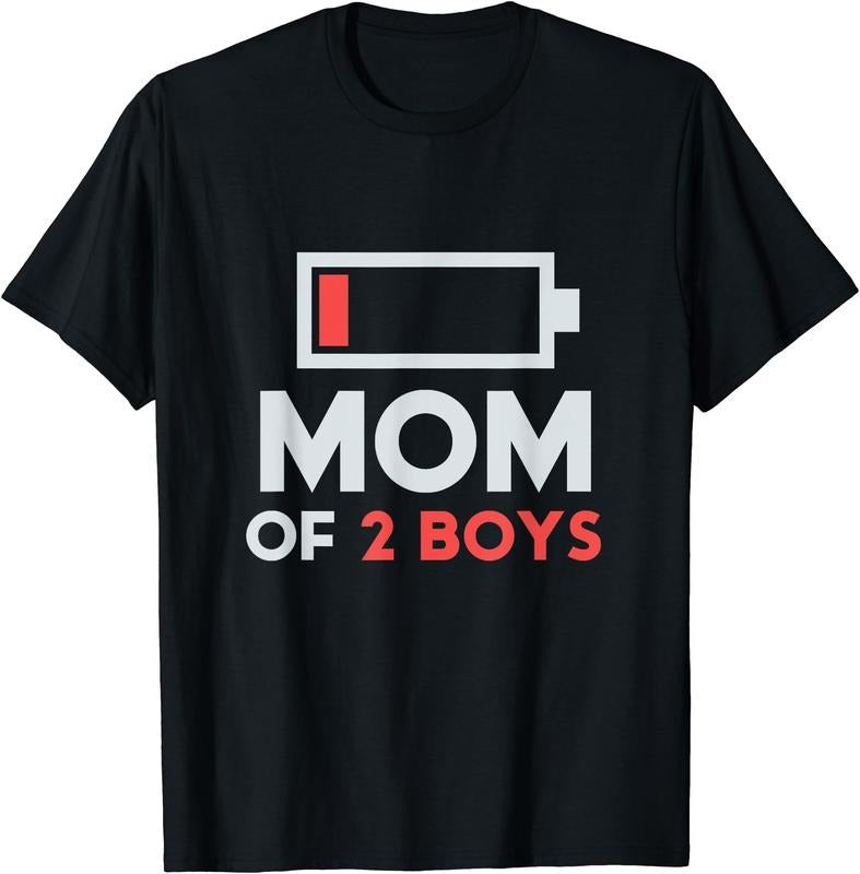 Mom of 2 Boys T-Shirt