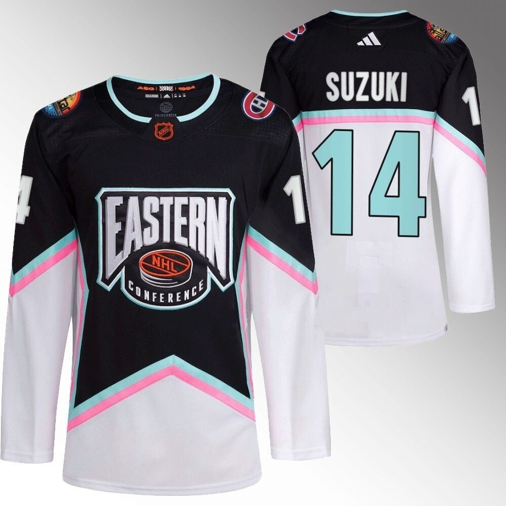 Montreal Canadiens #14 Nick Suzuki 2023 NHL All-Star Black Eastern Conference Jersey