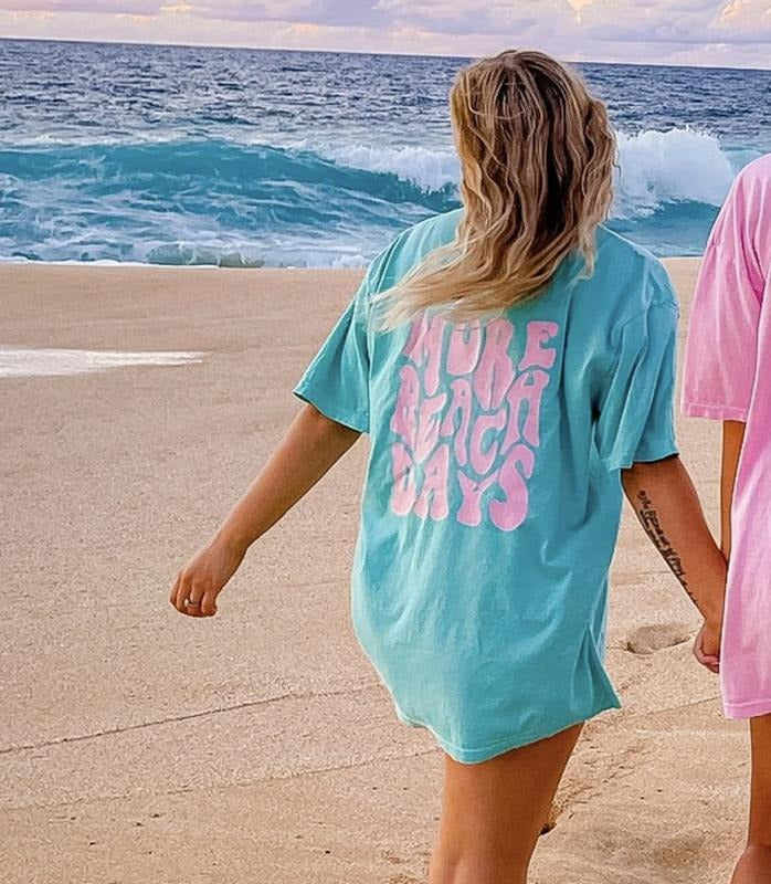 More beach days shirt, Coastal cowgirl aesthetic, cowgirl beach days, beach oversized t-shirt Comfort Cotton