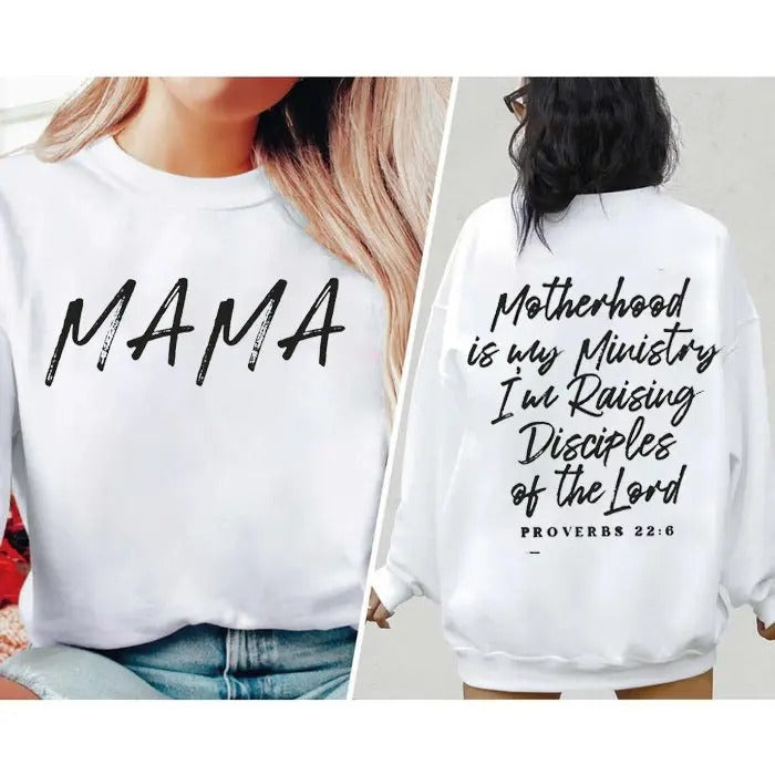 Motherhood Is My Ministry Christian Shirt Motherhood Is My Ministry Christian Gifts For Her Religious Apparel Montessori...