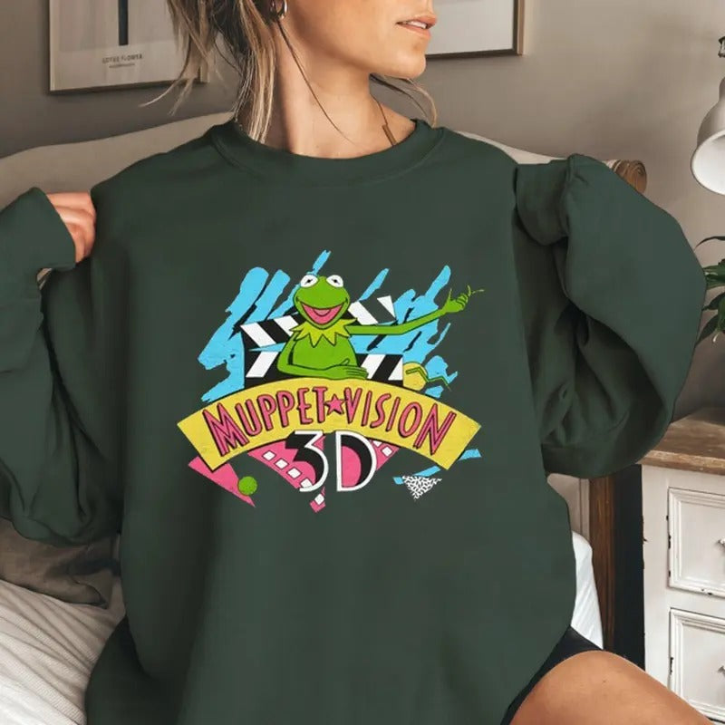Muppet Vision 3D Shirt, The Muppets Show, Vintage Style 80's Unisex Tee, Muppet Sweatshirt, Muppets Lover Shirt
