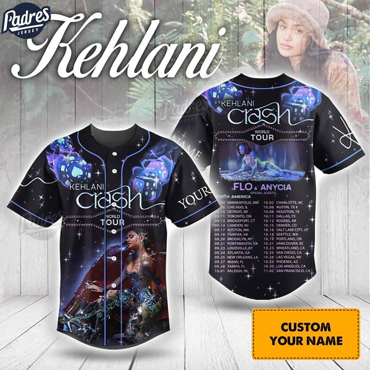 Music World Tour Kehlani Baseball Jersey - Padres Jersey Oasis: Elevate Your Baseball Style Game