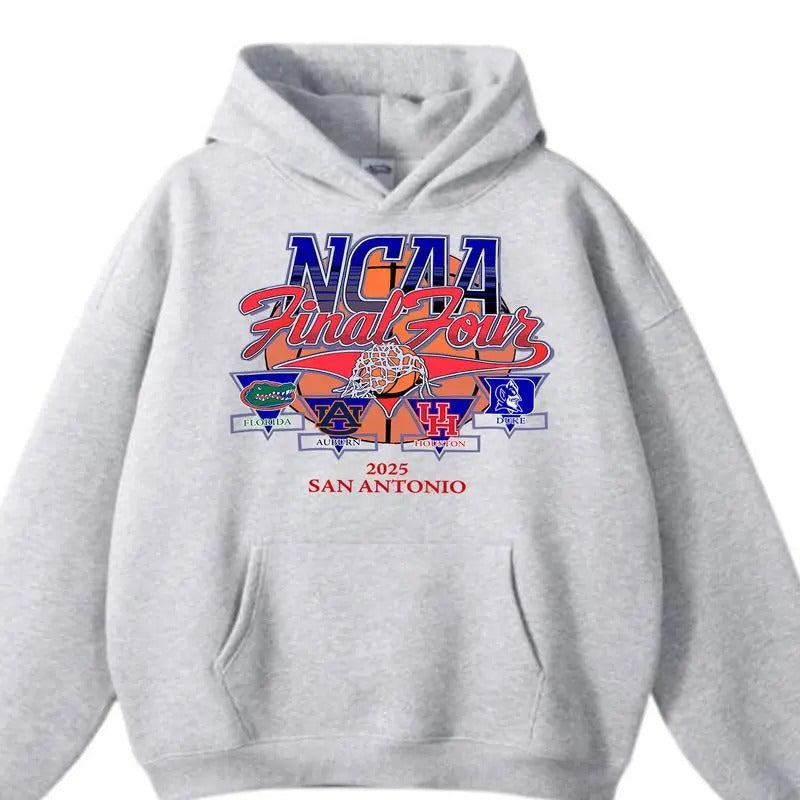 NCAA 2025 Basketball Final Four Hoodie, Retro Basketball Team Tournament Shirt, Gift Shirt For Men, Women