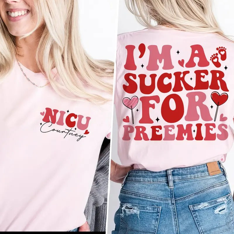NICU Nurse Valentine Custom Shirt, Neonatal ICU Nurse Gifts,Neonatal Nursing Valentine Shirt, Womens Valentines Day Shirt, Gift Nicu Nurse