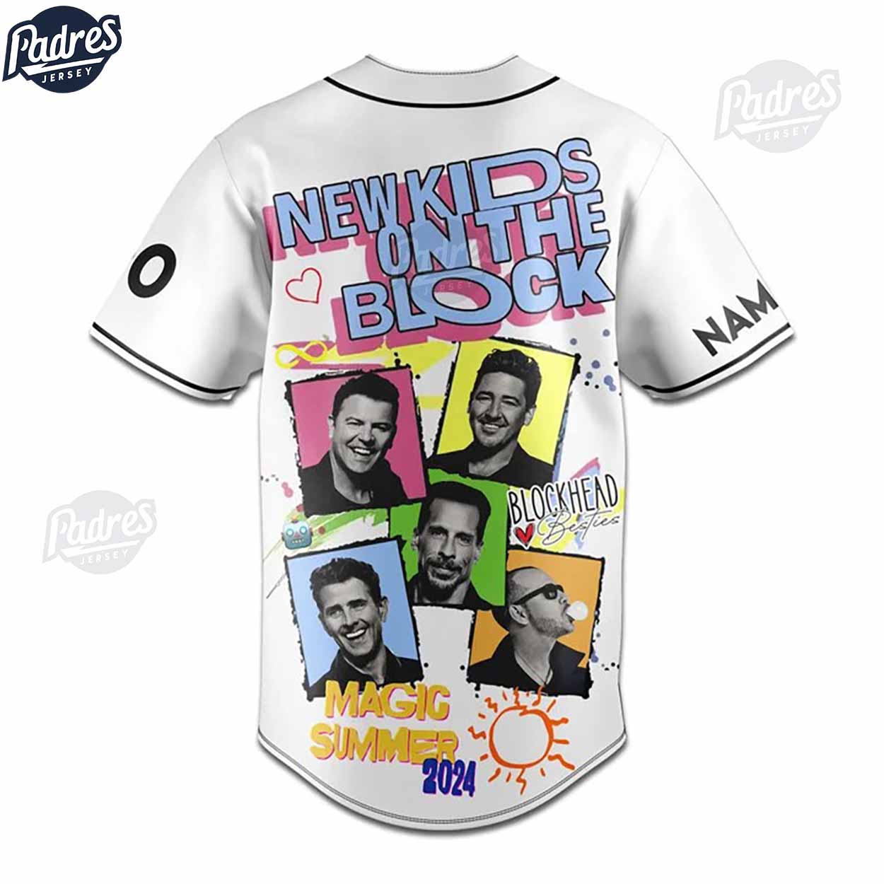 NKOTB Magic Summer Tour 2024 Custom Baseball Jersey Fans - Padres Jersey Oasis: Elevate Your Baseball Style Game