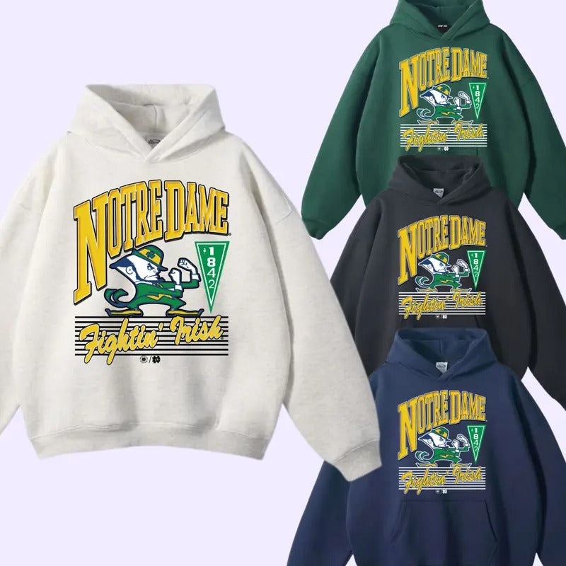 NOTRE DAME FIGHTIN IRISH LOCKER VINTAGE TUBULAR HOODIE, TEE, VINTAGE GRAPHIC TEES, TP GIFT FOR FANS