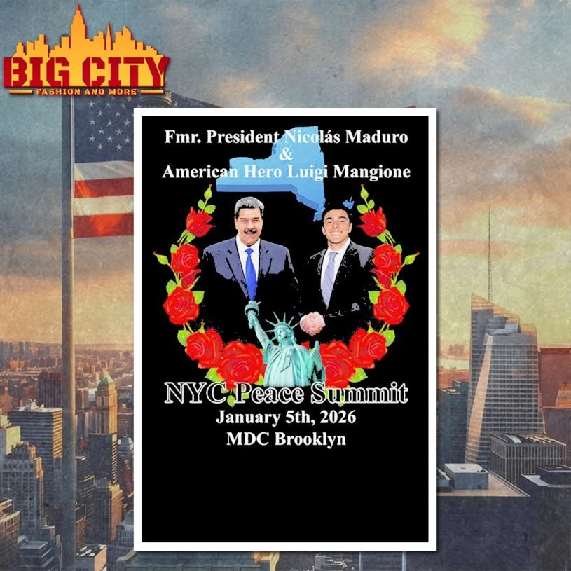 NYC Peace Summit Fmr. President Nicolás Maduro & American Hero Luigi Mangione shirt
