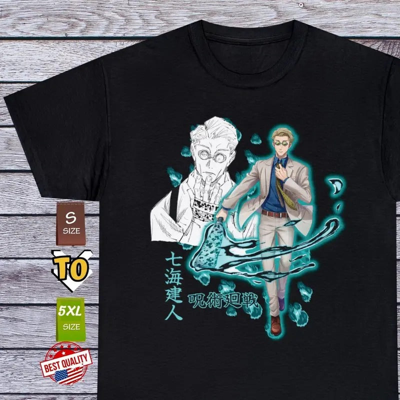 Nanami T Shirt Jujutsu Kaisen Anime Clothing Cosplay Manga Japanese Tee Gojo Unisex Full Size