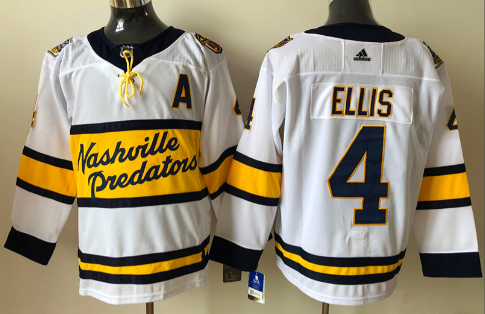 Nashville Predators #4 Ryan Ellis Predators 4 White Edition
