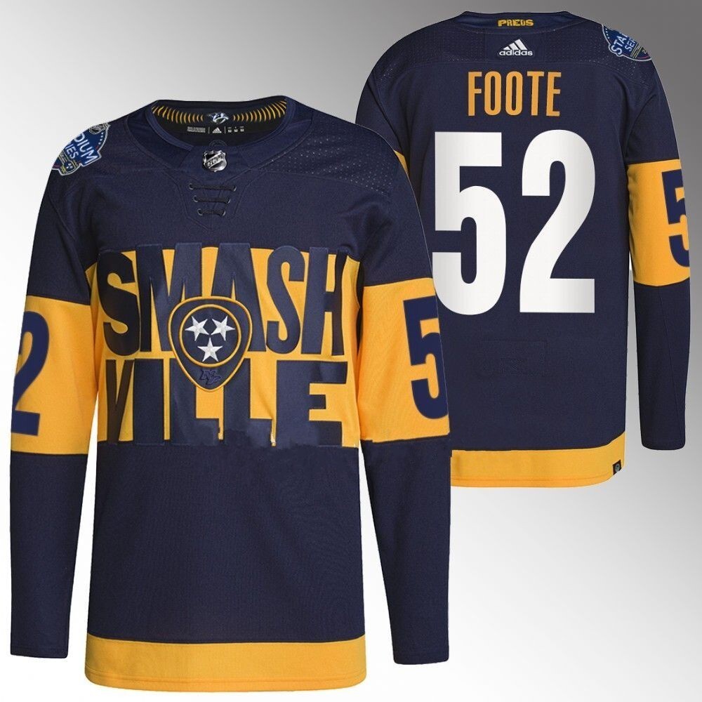 Nashville Predators #52 Cal Foote Navy 2023 Stadium Series Jersey_conew1