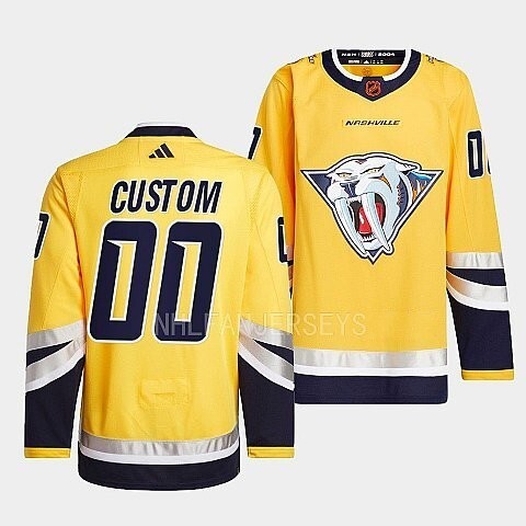 Nashville Predators custom-yellow-2022reverse-retro-2.0-authentic-primegreen-jersey_conew1