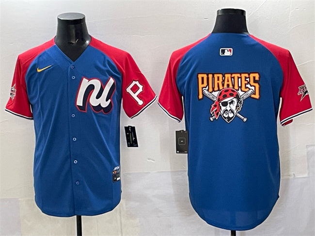 National League Pittsburgh Pirates Team Big Logo Blue Red Alternate 2025 All-Star Edition