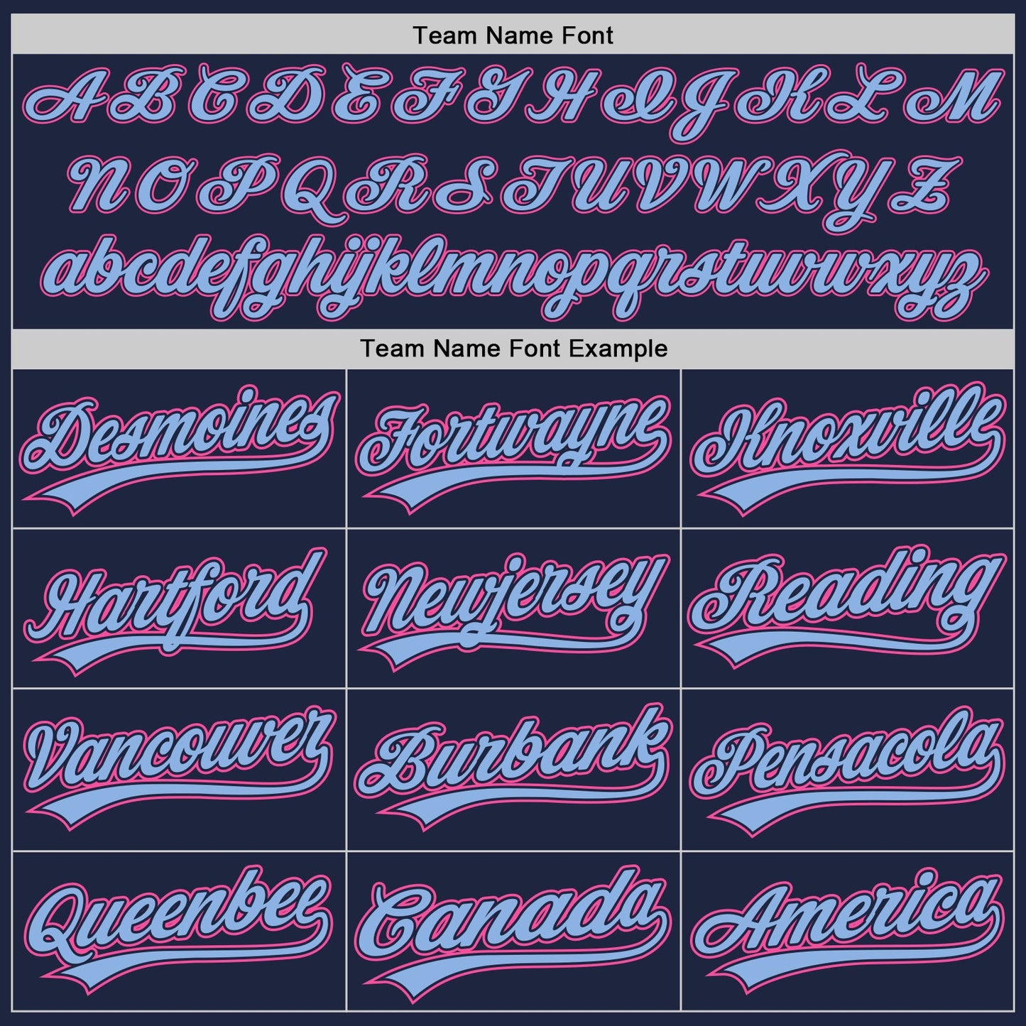 Custom Navy Light Blue Pinstripe Pink Authentic Baseball Jersey