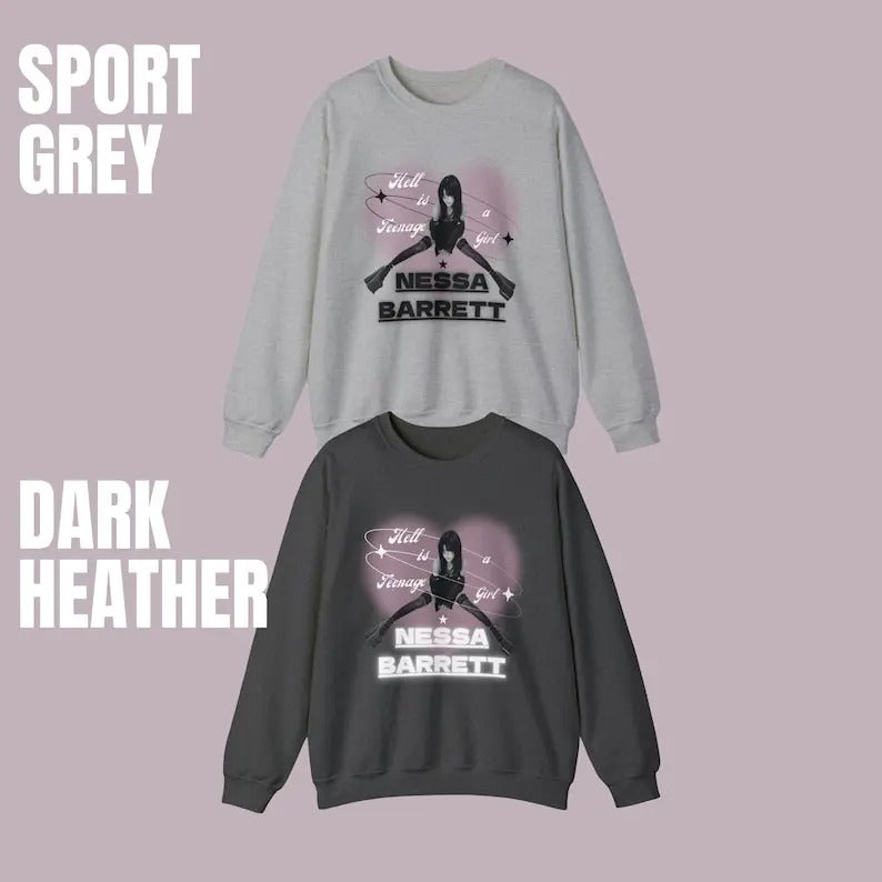 Nessa Barrett Hell Is A Teenage Girl Crewneck Sweatshirt