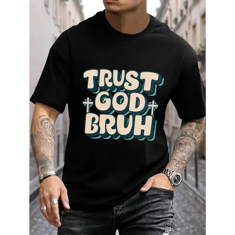 New Casual Crew Neck Men's T-Shirt Made in USAstyle{n002}4