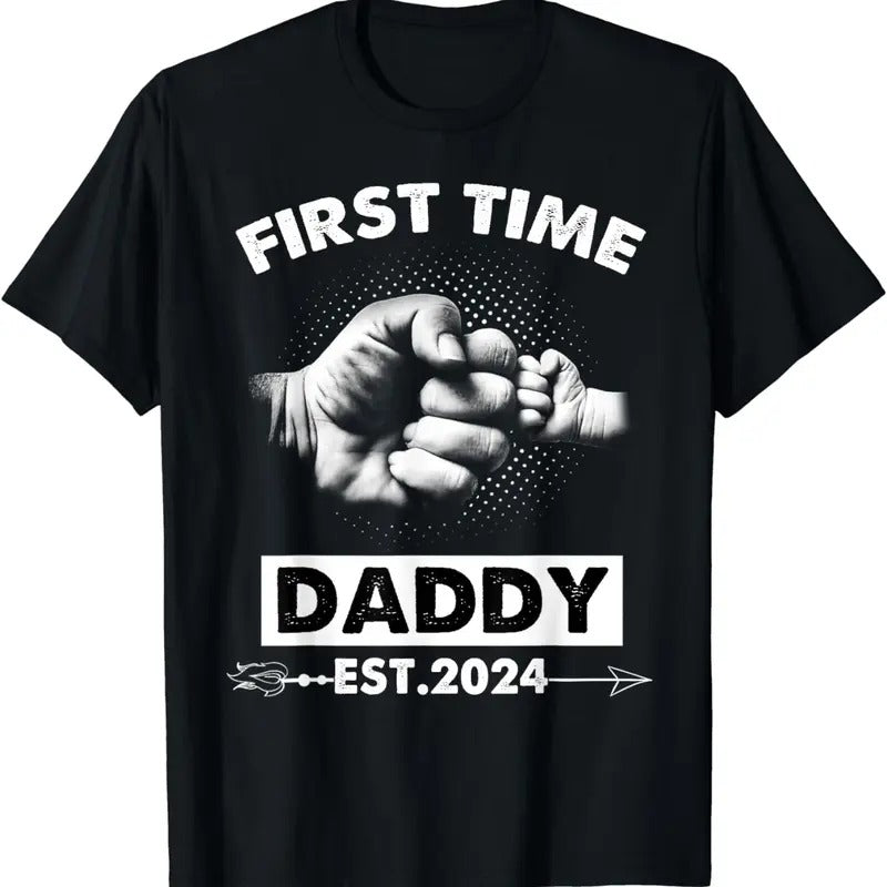 New Dad Est 2024 Fathers Day Men Women T-Shirt
