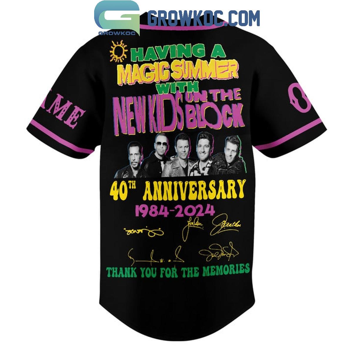 New Kids On The Blocks Having Magic Summer With Fan Personalized Baseball Jersey