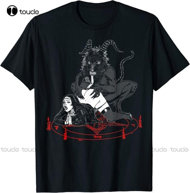 New Limited Unholy Dirty Nun Satan Is My Daddy T-Shirt Anime T, Funny T-shirt, Vintage Graphic Tee