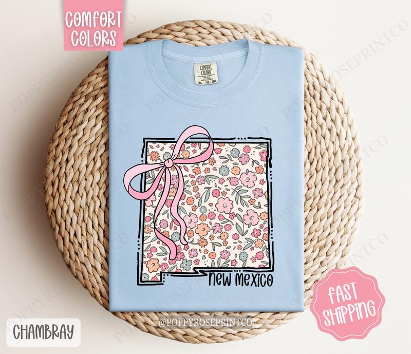 New Mexico Comfort Colors State Tshirt, Cute New Mexico Shirt, New Mexico Tshirt, New Mexico Shirt