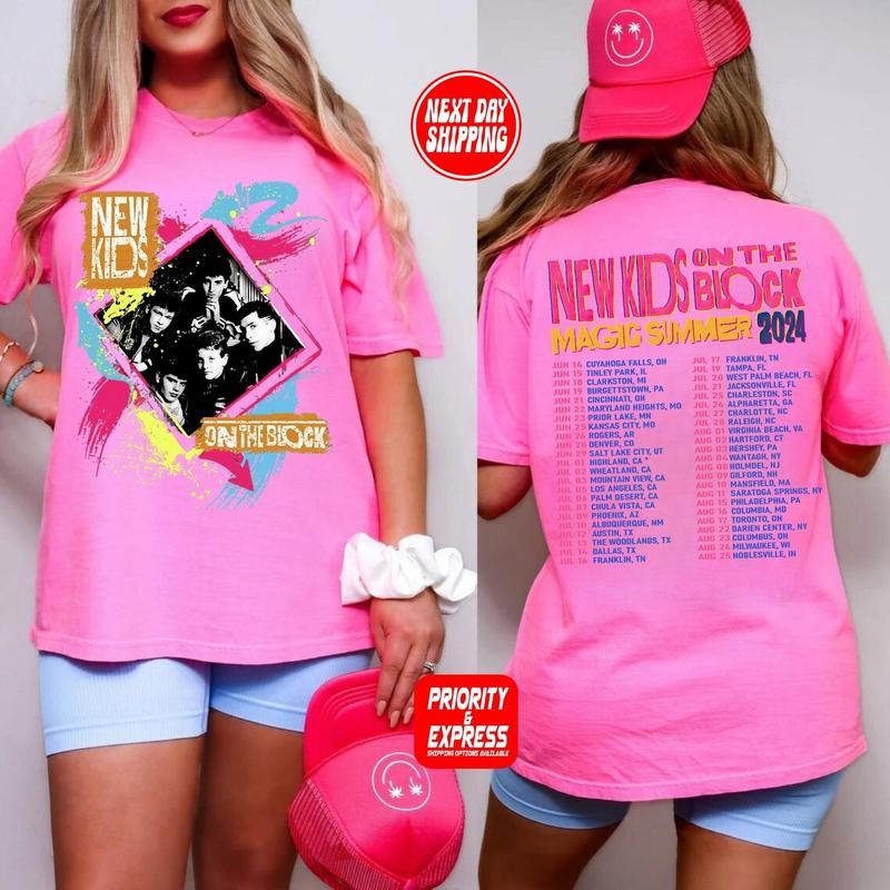 New On The Block TShirt, Retro Band Tee, Old School Boy Band, Pop Band Shirt, NKOTB Shirt, Summer Carnival 2024 Hoodie,...