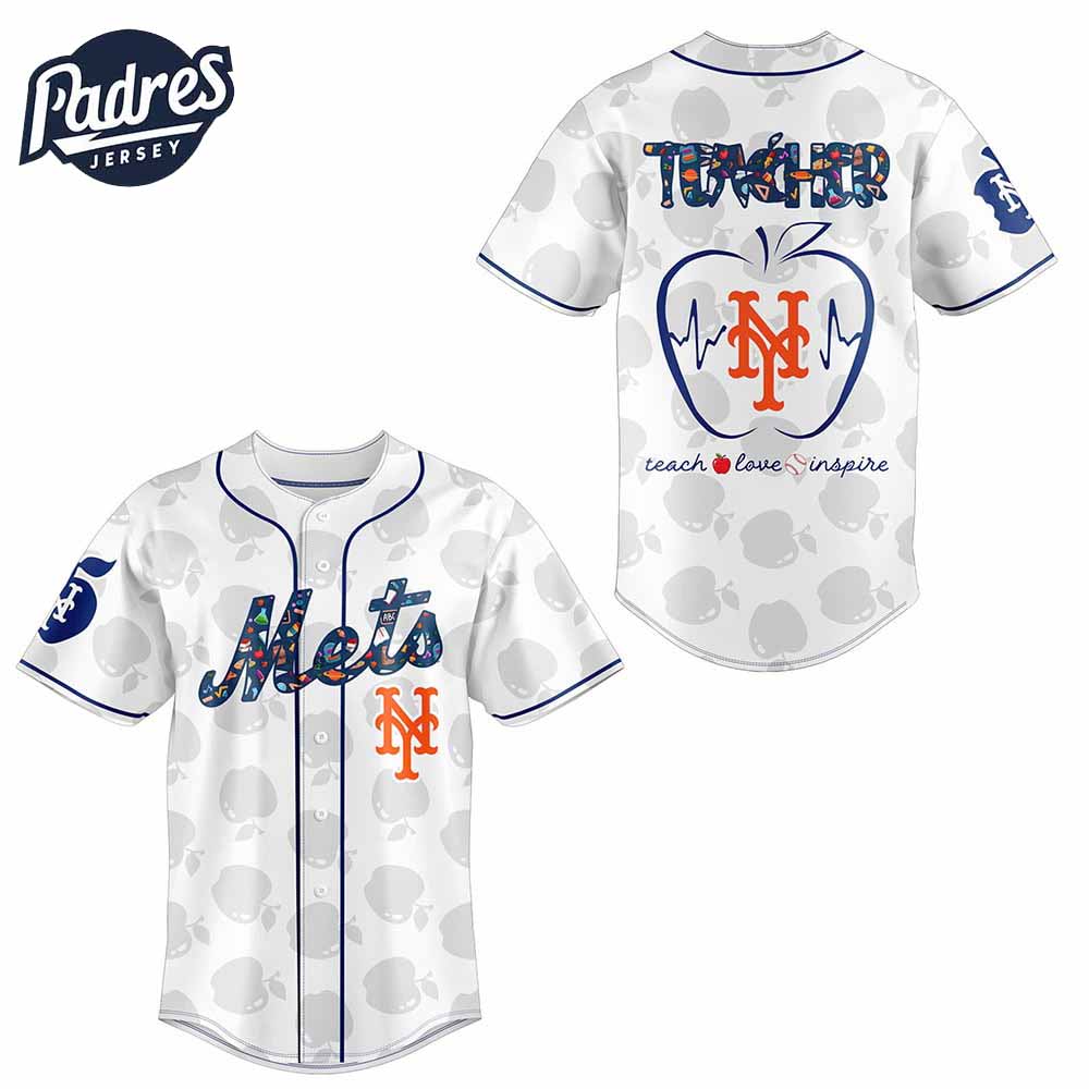 New York Mets Teacher Night Baseball Jersey 2025 Outfit - Padres Jersey Oasis: Elevate Your Baseball Style Game... (Image 2)
