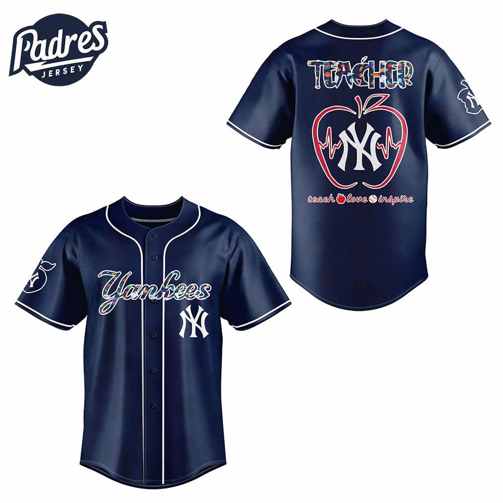 New York Yankees Teacher Night Baseball Jersey 2025 Outfit - Padres Jersey Oasis: Elevate Your Baseball Style... (Image 2)