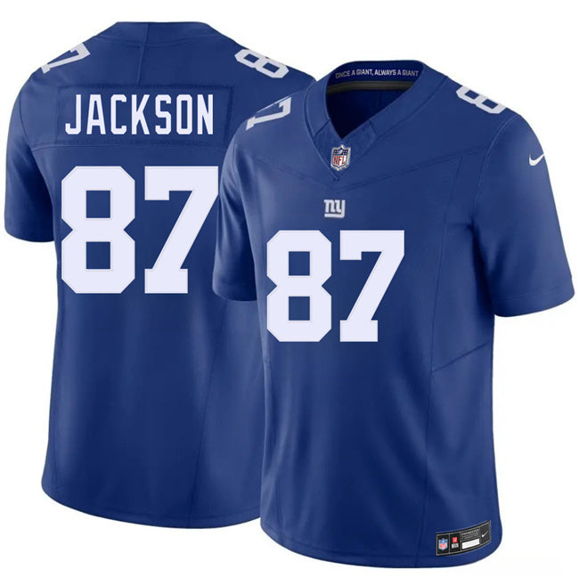 New York Giants #87 Courtney Jackson Blue 2026 F.U.S.E. Vapor Untouchable