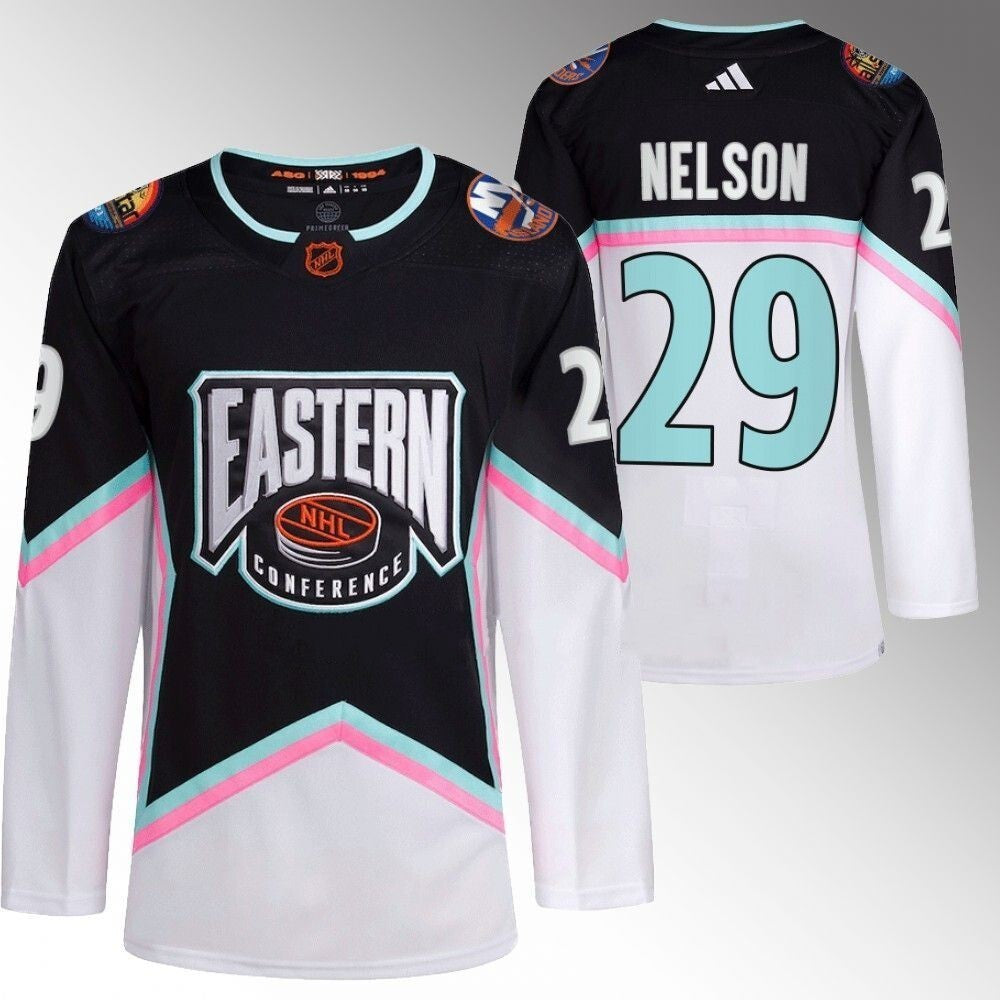 New York Islanders #29 Brock Nelson 2023 NHL All-Star Black Eastern Conference Jersey