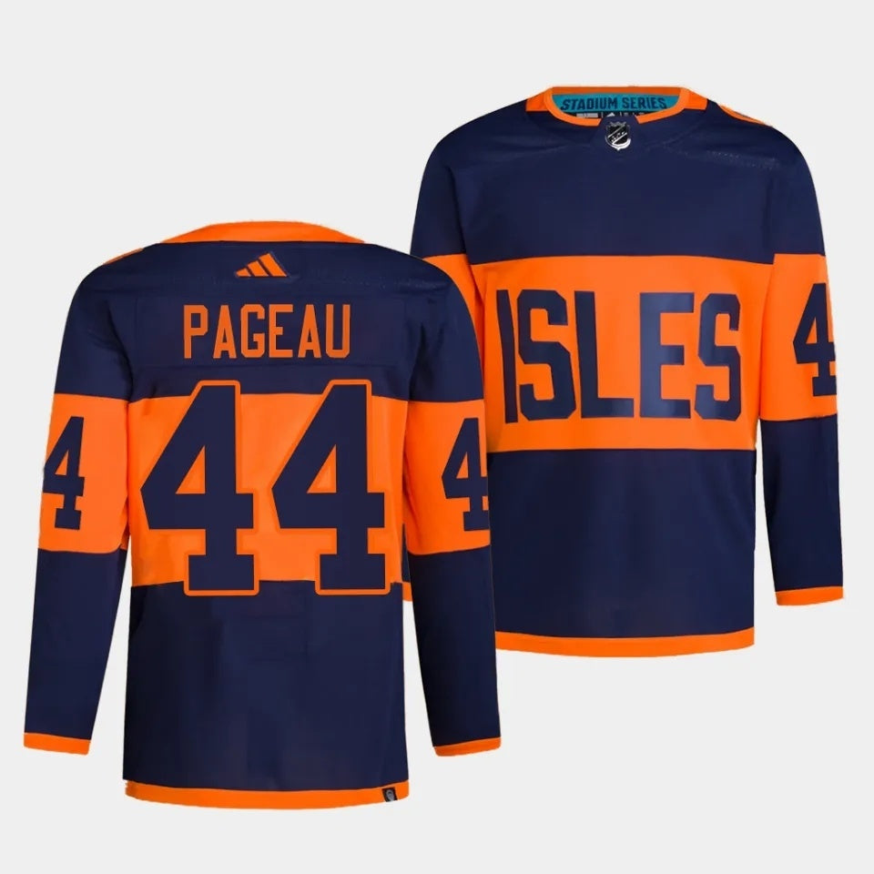 New York Islanders #44 Jean-Gabriel Pageau 2024 NHL Stadium Series Navy Jersey