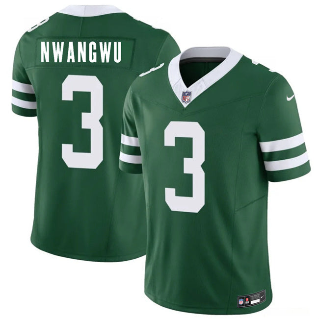 New York Jets #3 Kene Nwangwu Green 2026 F.U.S.E. Vapor Untouchable Limited