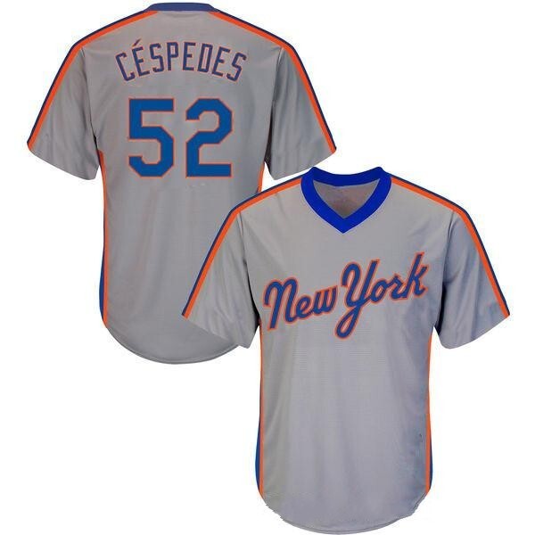 New York Mets #52 Yoenis Cespedes Style 3