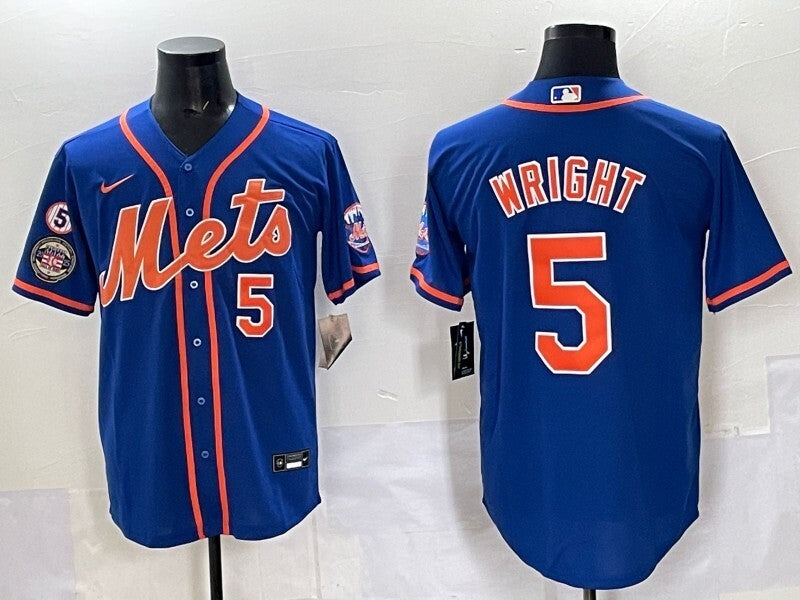 New York Mets #5 David Wright Mets Adult Style 1