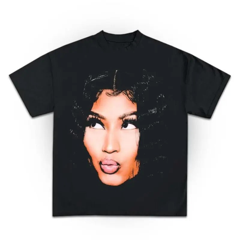 Nicki Girl Minajj Rap Graphic T-Shirt - Oversized Streetwear Tee