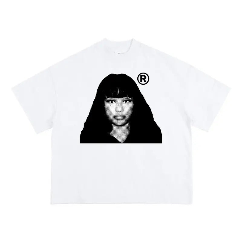 Nickiii Retro Minajjj Big Face Rap Tee - Retro and Stylish Graphic Hoodie, Sweatshirt | WearSparks.com