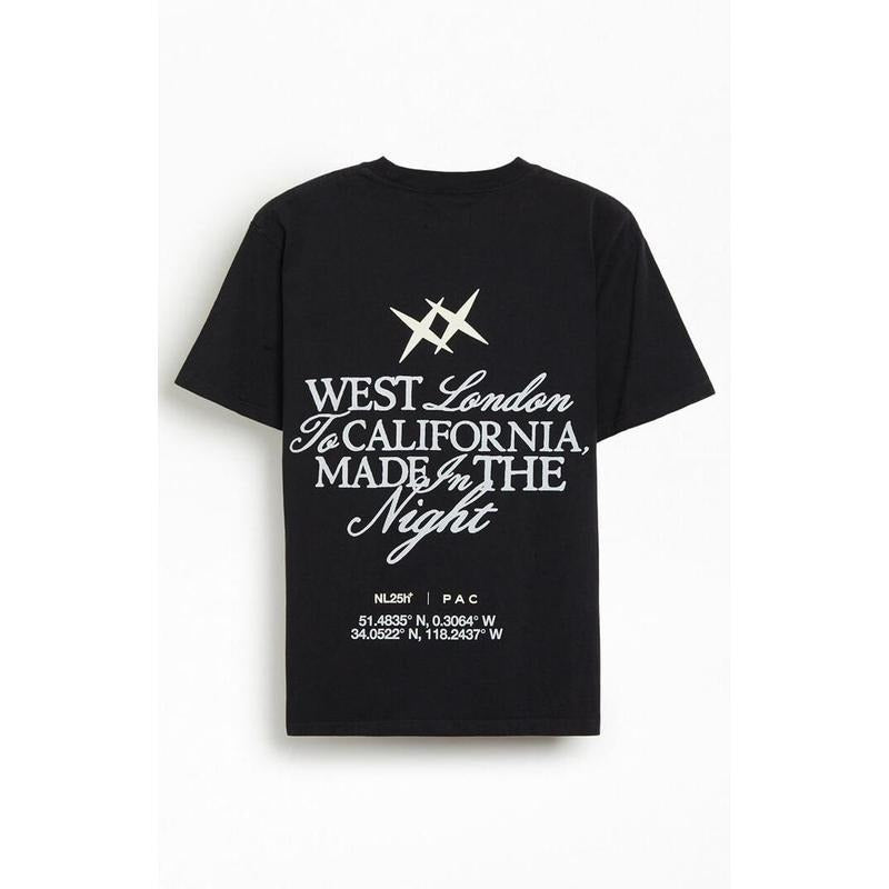 Nightlab Men's West London To CA Oversized T-Shirt - Multicolor Hoodie, Sweatshirt | WearSparks.com