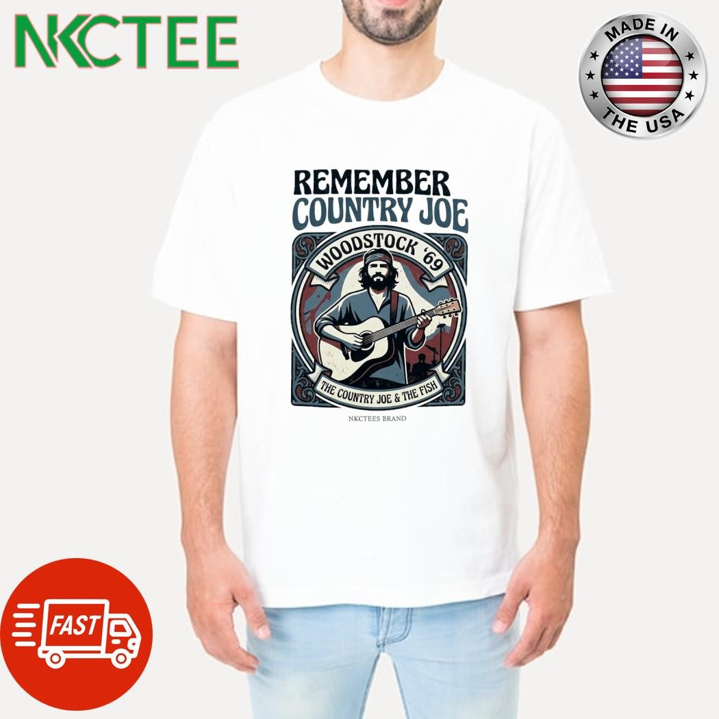 Nkctees T-Shirt – Remember Country Joe McDonald Woodstock ’69 Edition