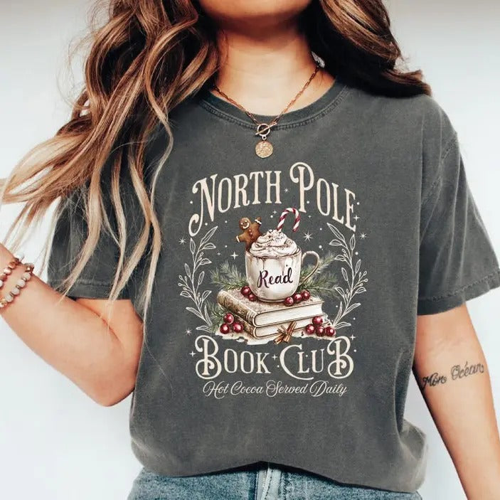 North Pole University Shirt, Christmas Shirt, North Pole Shirt, Holiday Shirt, Santa Tee, Reindeer Tees