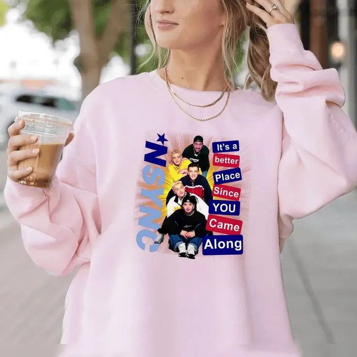 Ns-ync Reunion Sweatshirt, Boy Band Tour Gift, No Strings Attached Fans Merch