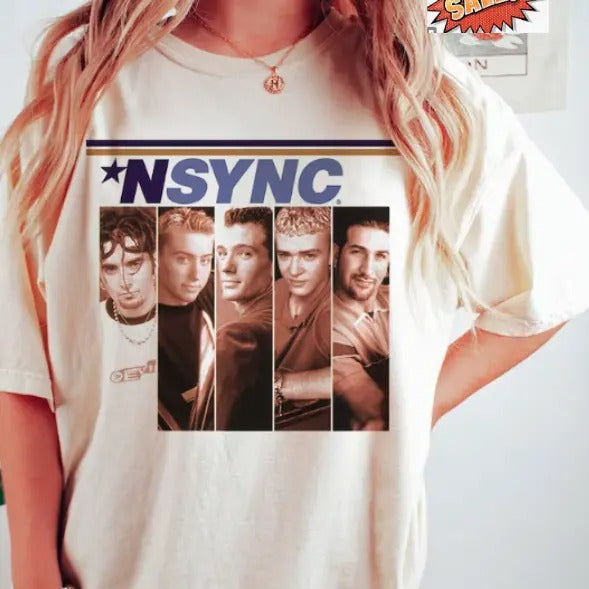 Nsync Shirt 2023 Band Vintage Concert Tee Years Comic Troll 90s No Memori 28 Bet Top Womenswear
