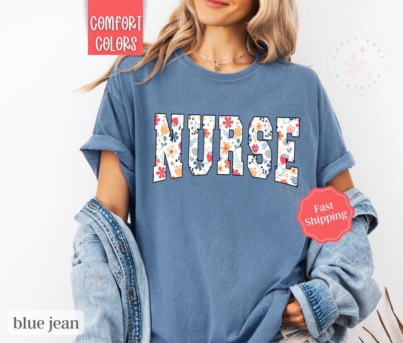 Nurse Shirt Comfort Colors, RN Shirt, Gift for Nursestyle{n002}2