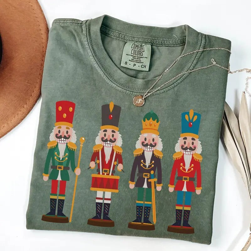 Nutcracker Comfort Colors Shirt, Sugar Plum Fairy Shirt, Cute Christmas Shirt, Womens Holiday Gift, Christmas Graphic Tee, Xmas Shirt