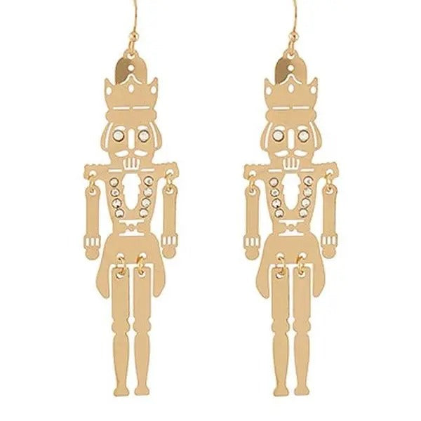 Nutcracker Filigree Dangle Earrings
