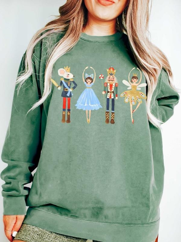 Nutcracker Sweatshirt, Christmas Sweater, Xmas Shirt, Holiday Gift, Unisex Cotton Crewneck Christmas Shirt