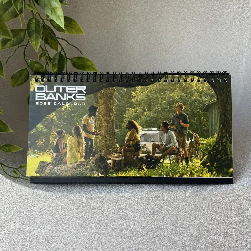 OUTER BANKS Desk Calendar 2025 - Pogue Life | Home Decor, Office Decor - Rudy Pankow Fan Gift, Unique Holiday Gift